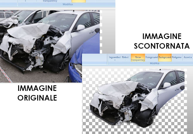 Scontornamento di un'immagine
